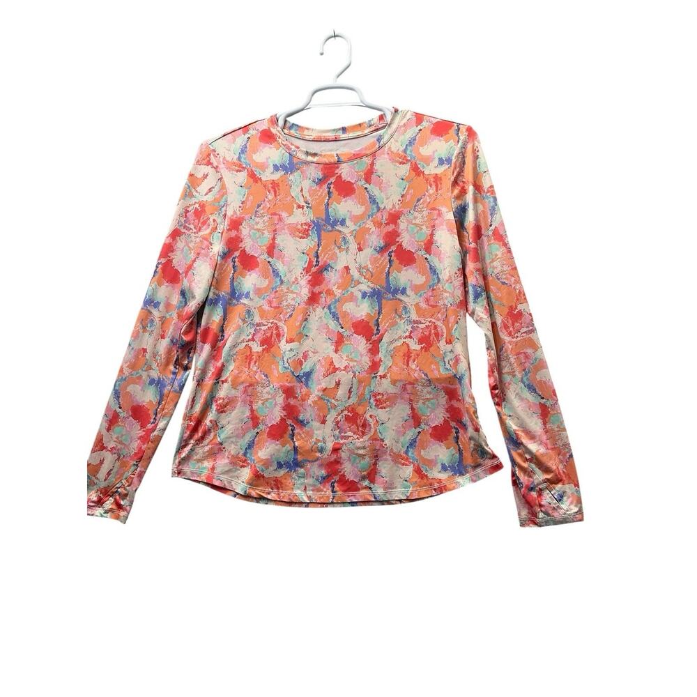 Silver Bait fishing Shirt Long Sleeve Women’s Size Large Multicolor